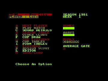 2 Player Soccer Squad (UK) (1990) screen shot game playing